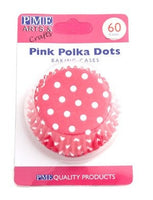 60 Pink Polka Dots Cupcake Liners - PME Easter Spring It's A Girl Baby