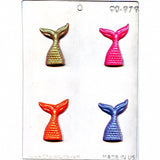 Mermaid Tail Chocolate Mold 2.5" FREE CUSA SHIPPING Cake Cookie Soap Plaster Concrete