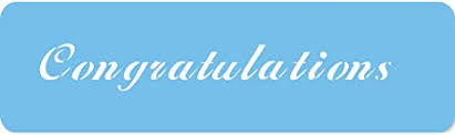 Congratulations Stencil 5.75" - JEM Congrats Graduation
