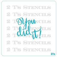 You Did It! - Graduation Cake Plaque Pop Top