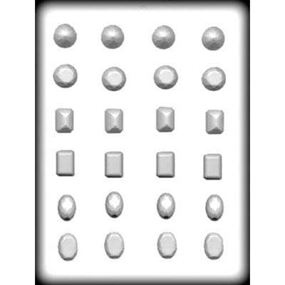 Assorted Jewels 1" Hard Candy Chocolate Mold FREE CUSA SHIPPING
