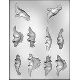 Dinosaur 3D Chocolate Mold 10 Cavity FREE SHIP CUSA