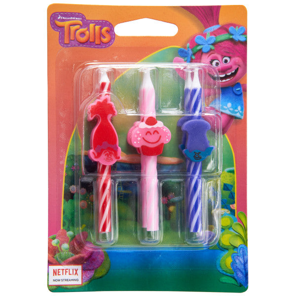 Trolls Candles 6 pk