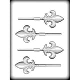 Fleur De Lis  Cholocate Mold 14 Cavity FREE CUSA Shipping Mardi Gras