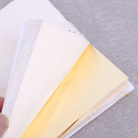 24K Gold Leaf - Metal Sheets 3.5" x .5" Foil Crafts (100 sheets included)