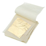 24K Gold Leaf - Metal Sheets 3.5" x .5" Foil Crafts (100 sheets included)