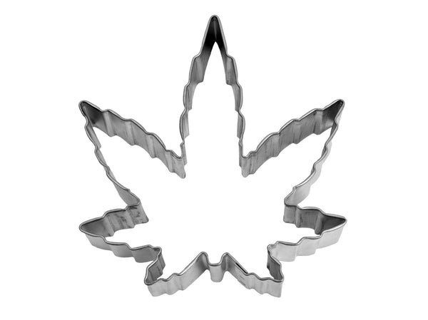 Marijuana Leaf Cookie Cutter 4"
