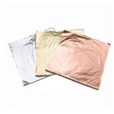 Imitation Gold Leaf - Metal Sheets 5.5" x 5.5" Foil Crafts (100 sheets included)
