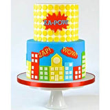 FMM 4" WOW! Cutter -  Cookie, Fondant, Gumpaste, Clay Crafts, Cake Decorating, Word, Bubble, Bam ,Zap,Pow, Bang, Superhero Cartoon