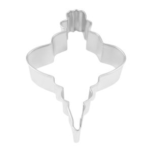 Fancy Oval Ornament 3.5" Cookie Cutter Christmas Winter Holidays Tree Cake Decorating Season Santa Clause