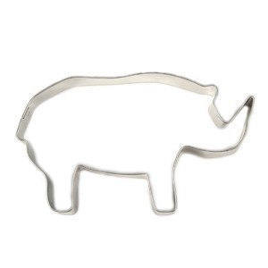 Rhinoceros 4.75" Cookie Cutter - Zoo