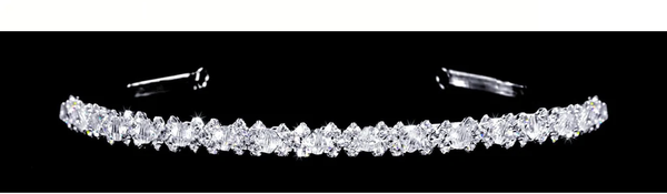 Tiara -  Alternating Crystal Bead and Rhinestone