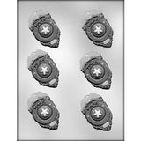 Police Badge Chocolate Mold 3" - FREE SHIPPING CUSA