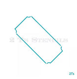 SHOWTIME Admit One Ticket 2 Piece Set Stencil - 2 T's Stencils