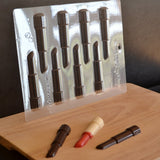 Lipstick 3.75" Chocolate Mold FREE CUSA SHIPPING -  Ice Tray Soap Making Plaster Crafting Concrete Crafts