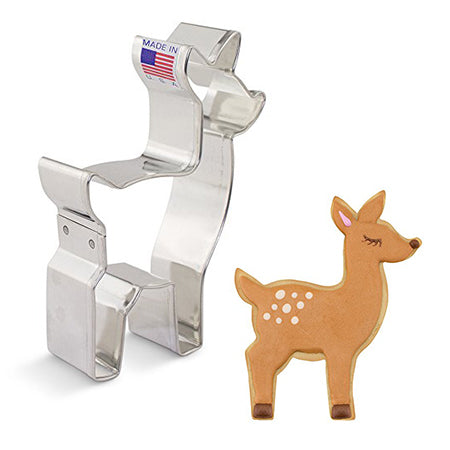 Cute Deer Cookie Cutter 4.25"