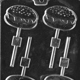 Burger 3" Chocolate Sucker Mold - FREE USA SHIPPING Ice Tray Soap Making Plaster Crafting Concrete Crafts