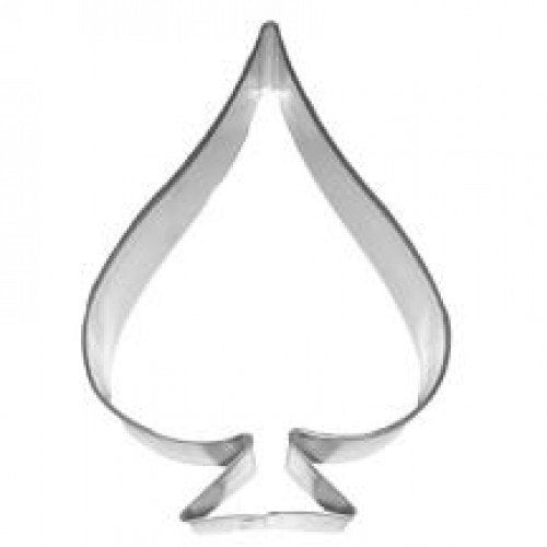 Spade 3.5" Cookie Cutter - Deck of Cards Games Alice in Wonderland