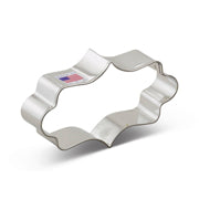 Fancy Plaque Rectangle 4.25" Cookie Cutter