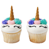 Unicorn Horn 12 Cupcake Picks
