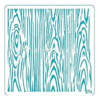 Wood Grain Background Stencil - 2 T's Stencils - Cookies Royal Icing Airbrush Cookie Decorating Cakes Etc