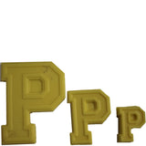 Collegiate Letter P p Chocolate Mold 90-14335 - FREE CUSA SHIPPING - Soap Concrete Plaster Crafts Pink Vs Victoria's Secret