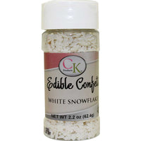 2.2 OZ WHITE SNOWFLAKE SPRINKLES