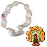 Tree OR Forward Facing Turkey 5" Cookie Cutter - Outdoors Picnic Summer Spring Forest Woods
