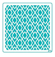 Triangle Lace Background Stencil - Large  2 T's Stencils - Cookies Royal Icing Airbrush Cookie Decorating Cakes Etc