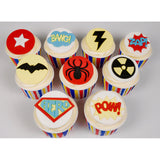 FMM SUPERHERO 1.5"-2.25" Cutter Set - Cookie Fondant Gumpaste Clay Crafts Cake Decorating House Home Dolls