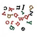 FMM BLOCK Lowercase Alphabet Set - 2 Piece Set Tappit Lettering Letters 1cm