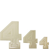 Collegiate Number #4 Chocolate Mold 90-14314 -  Soap Concrete Plaster Crafts Birthday