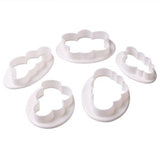 Cloud Cutter 5 Piece Set - Cookie Fondant Gumpaste Clay Crafts Cake Decorating Sky Earth