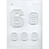 Collegiate Number #6 / #9 Chocolate Mold 90-14316 -  Soap Concrete Plaster Crafts 21 16 Birthday