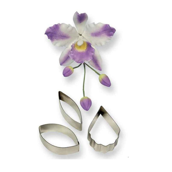 CATTLEYA ORCHID FLOW PETAL CTR SET3