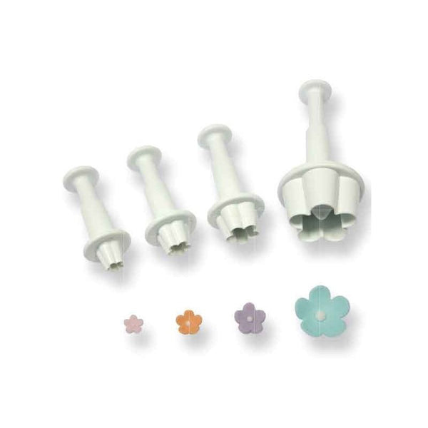 FLOWER BLOSSOM PLUNGER CUTTER SET 4