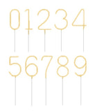 Number Sparklers Candles