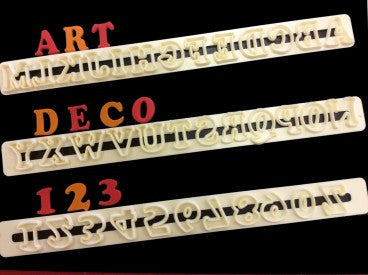 Upper Case Alphabet and Number Cutter Set