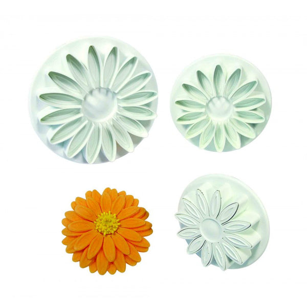 VEINED SUNFLOWER DAISY GERBERA SET 3 LRG