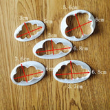 Cloud Cutter 5 Piece Set - Cookie Fondant Gumpaste Clay Crafts Cake Decorating Sky Earth