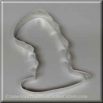 FLOPPY TOP HAT METAL COOKIE CUTTER 5"