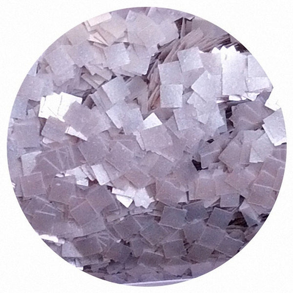 WHITE Squares 0.25 oz - Edible Glitter CK Products KOSHER