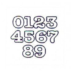 Patchwork Cutters 1" Large Numerals - Fondant Gumpaste Clay Crafts Cookie Cutters