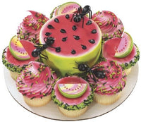 Ants Cake / Cupcake Layons - 12 pk Cupcakes Bugs Black Ants