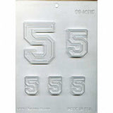 Collegiate Number #5 Chocolate Mold 90-14315 - FREE USA SHIPPING  Soap Concrete Plaster Crafts Birthday