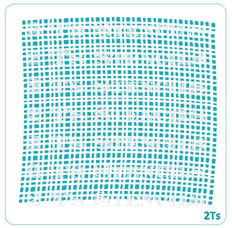 Burlap Background 2T's Stencil
