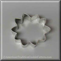 SUNFLOWER METAL COOKIE CUTTER 3"