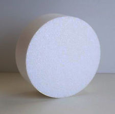 Cake Dummy Foam Round 5" THICK - CHOOSE Diameter