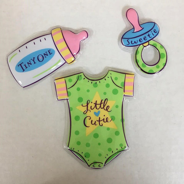 Little Cutie Baby Set 4.5" POP TOPS - Cake Plaque Pick Topper