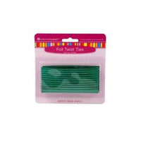50 Green Foil Twist Ties - Lorann Gourmet Candy Making
